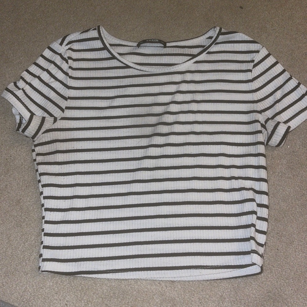 Striped short sleeve size L